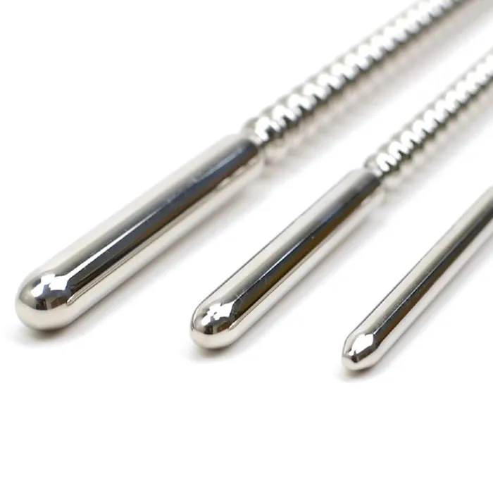 ShhhOb Stainless steel urethral sounds Straight shaft Male Sex Toys