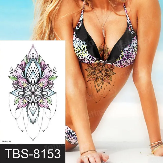 ShhhOb Temporary tattoos ALL BODY AREAS for Women 25 assorted designs Anal