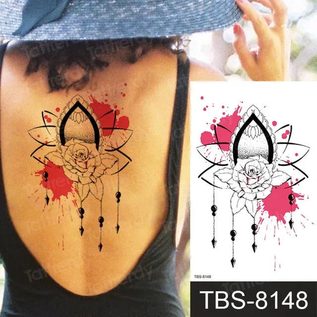 ShhhOb Temporary tattoos ALL BODY AREAS for Women 25 assorted designs Anal
