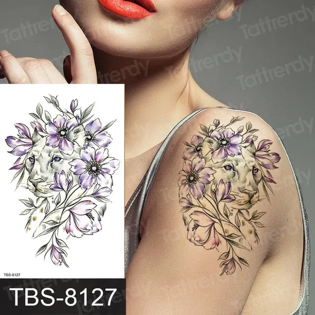 ShhhOb Temporary tattoos ALL BODY AREAS for Women 25 assorted designs Anal