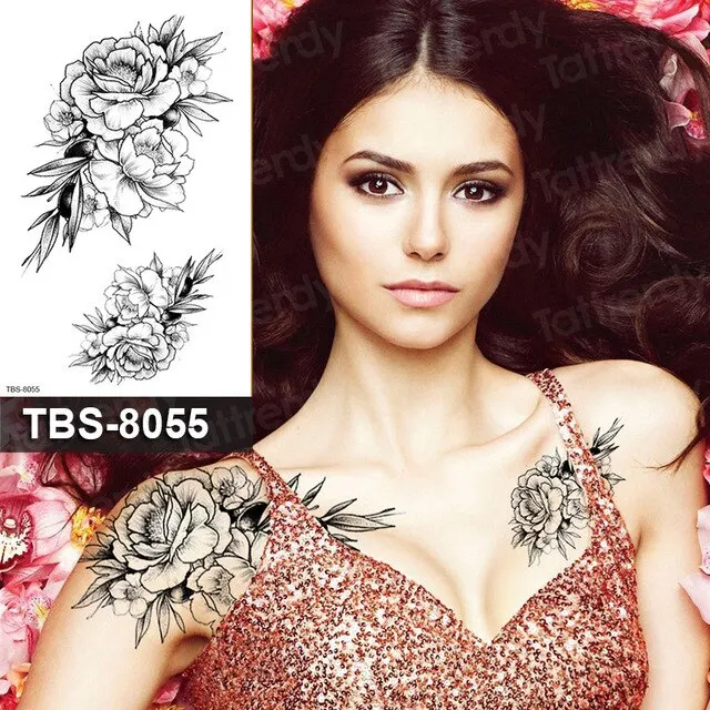 ShhhOb Temporary tattoos ALL BODY AREAS for Women 25 assorted designs Anal