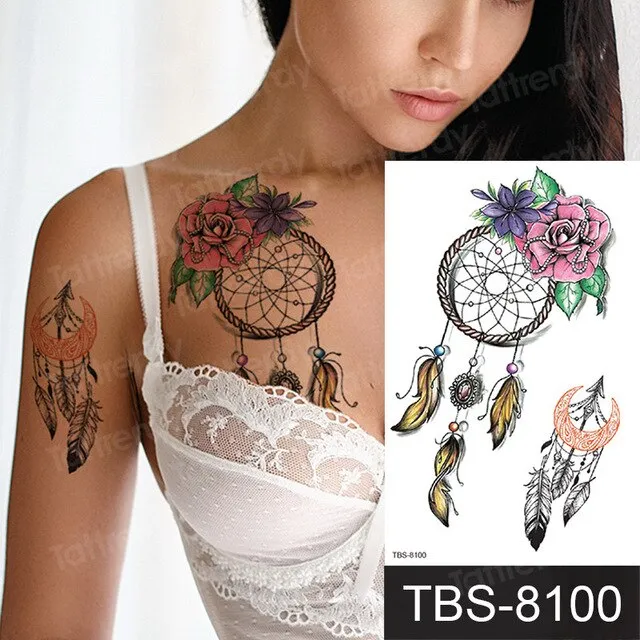 ShhhOb Temporary tattoos ALL BODY AREAS for Women 25 assorted designs Anal