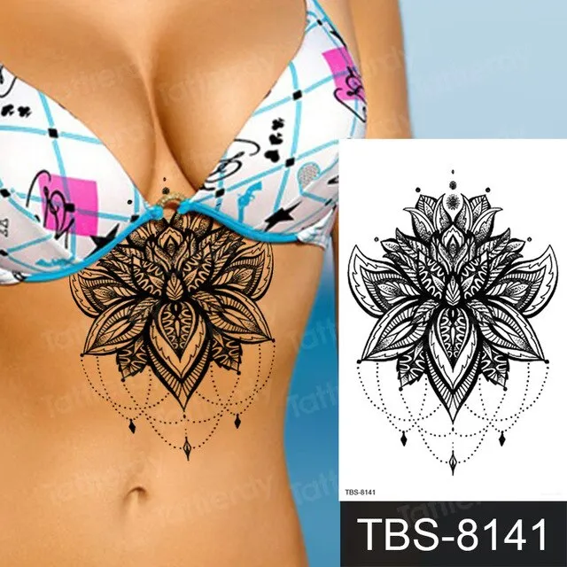 ShhhOb Temporary tattoos ALL BODY AREAS for Women 25 assorted designs Anal