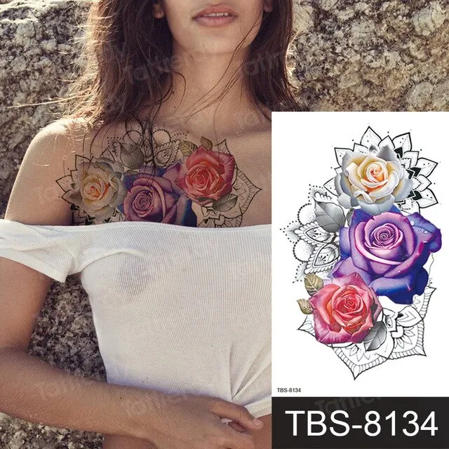 ShhhOb Temporary tattoos ALL BODY AREAS for Women 25 assorted designs Anal