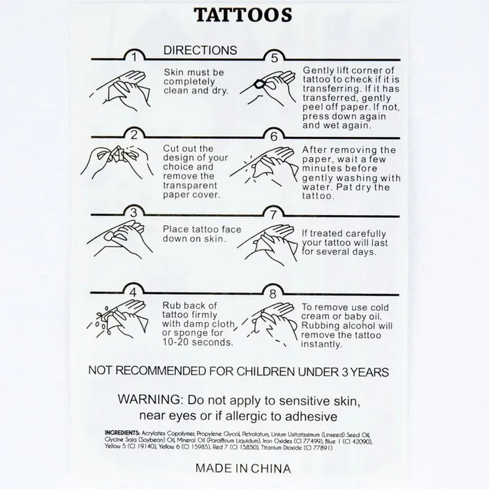 ShhhOb Temporary tattoos ALL BODY AREAS for Women 25 assorted designs Anal