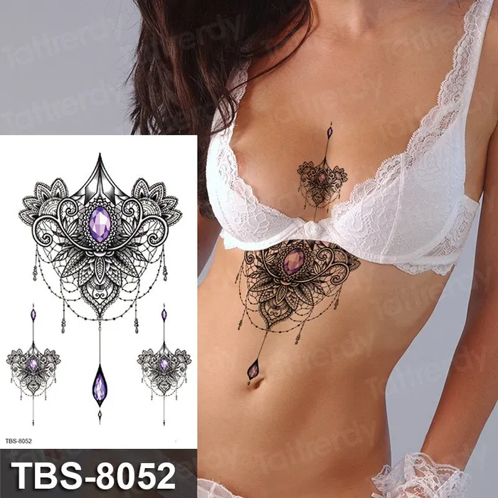 ShhhOb Temporary tattoos ALL BODY AREAS for Women 25 assorted designs Anal