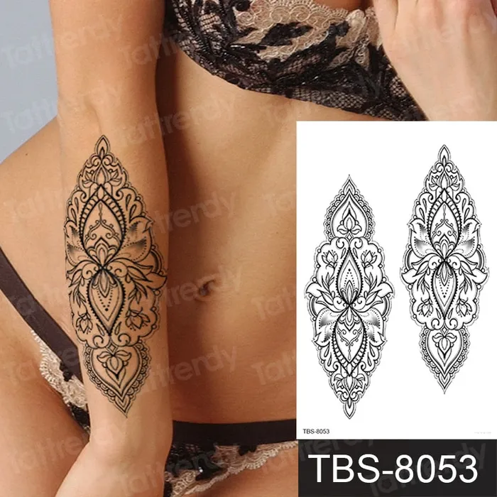 ShhhOb Temporary tattoos ALL BODY AREAS for Women 25 assorted designs Anal