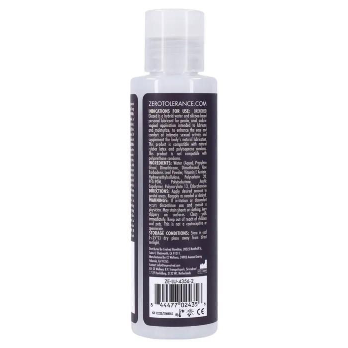 ShhhWndsr Anal Zero Tolerance DRENCHED GLAZED Silicone Lubricant 120ml ShhhWndsr Anal Zero Tolerance DRENCHED GLAZED Silicone Lubricant 120ml