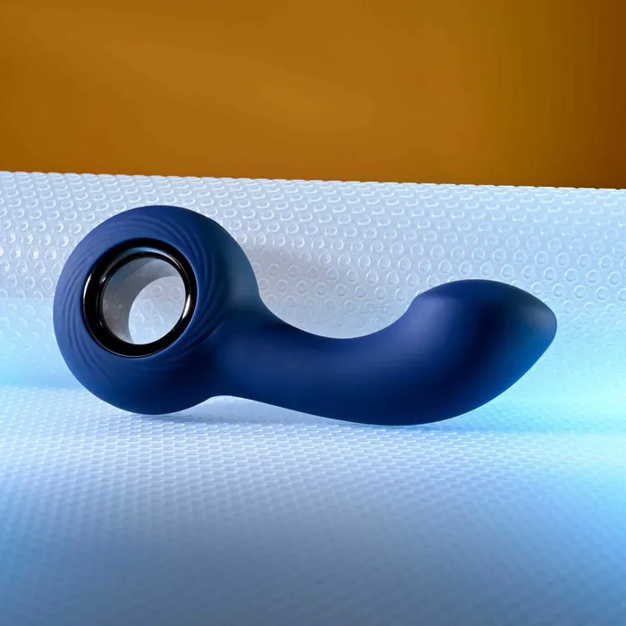 ShhhWndsr Anal Zero Tolerance THE REACH Vibrating Anal Plug Blue