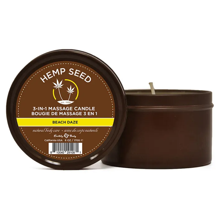 ShhhWndsr Couples Hemp Seed 3In1 Massage Candle Beach Daze Coconut Pineapple Scented 170 g ShhhWndsr Couples Hemp Seed 3In1 Massage Candle Beach Daze Coconut Pineapple Scented 170 g