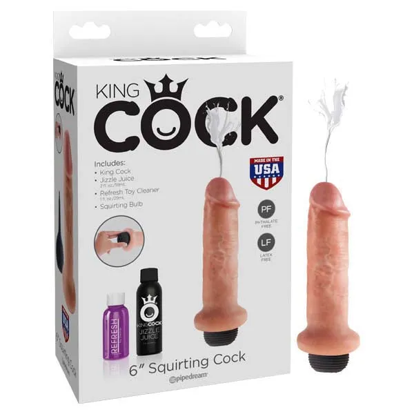ShhhWndsr Dildos King Cock 152 cm Squirting Dong Flesh