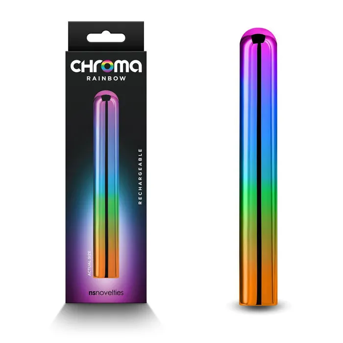 ShhhWndsr Female Sex Toys Chroma Rainbow 138 cm USB Rechargeable Slimline Vibrator LARGE ShhhWndsr Female Sex Toys Chroma Rainbow 138 cm USB Rechargeable Slimline Vibrator LARGE