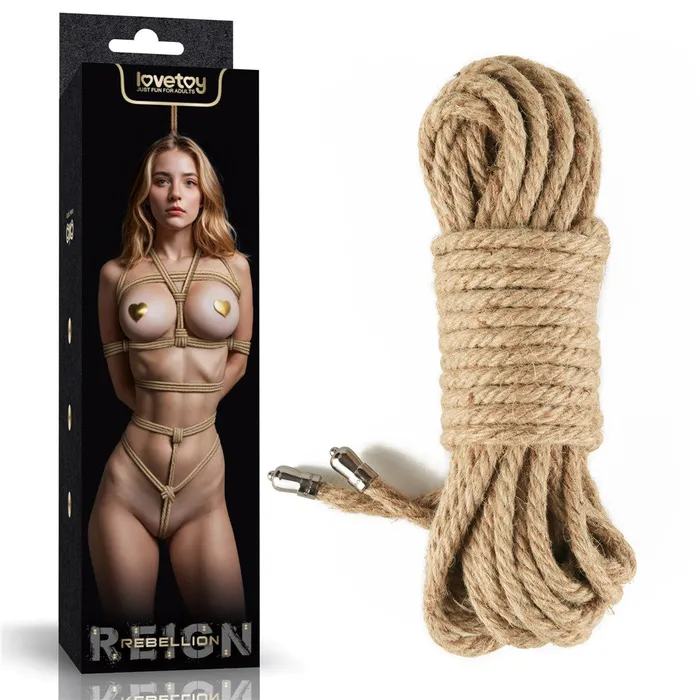 ShhhWndsr Rebellion Reign Rustic Hemp Bondage Rope 10 metre Couples