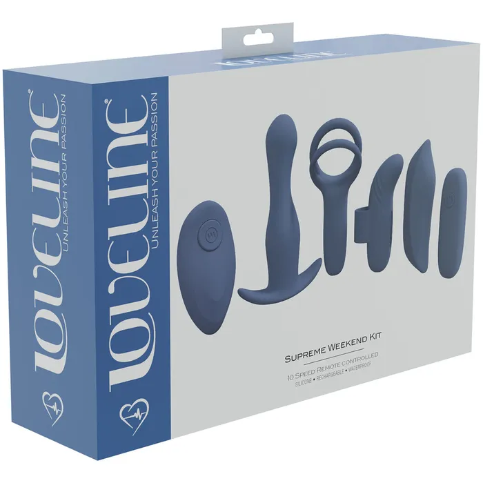 ShhhWndsr Vibrators Loveline SUPREME WEEKEND Kit interchangeable Bullet Vibe Set Blue ShhhWndsr Vibrators Loveline SUPREME WEEKEND Kit interchangeable Bullet Vibe Set Blue