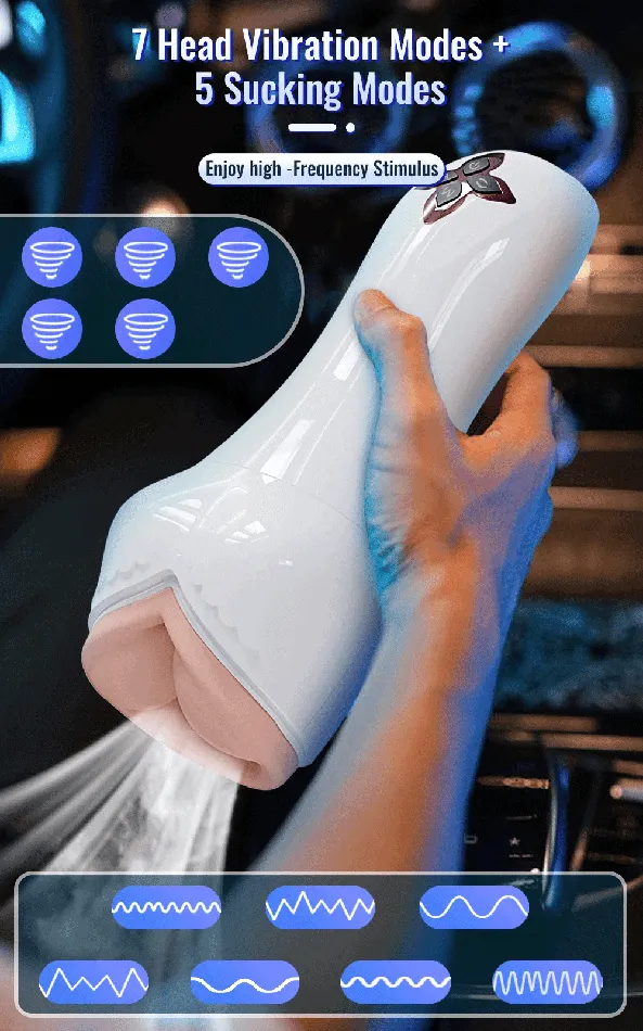 Silicone Seduction Dual Sensation Masturbator Male Sex Toys Silicone Seduction Dual Sensation Masturbator Male Sex Toys