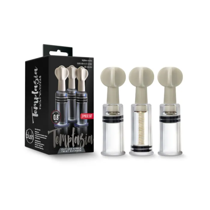 Temptasia Clit And Nipple Twist Suckers Set Of 3 Clear Fairvillacom Anal
