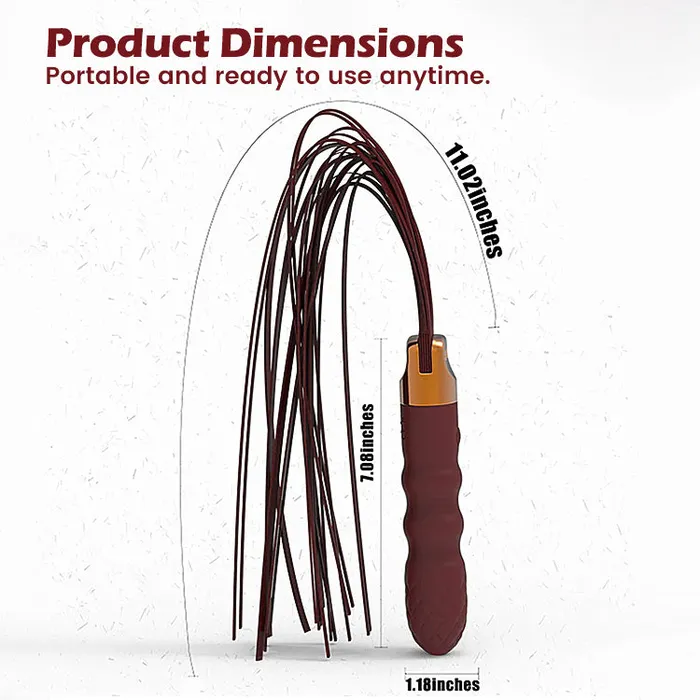 Vibrating Whip with G Spot Vibrator Amovibe Female Sex Toys