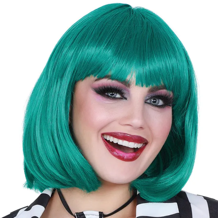 Vibrators Fairvillacom DG MidLength Bob Wig Teal