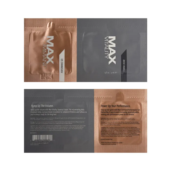 Vibrators Fairvillacom Max Commandvitality Duo Foil 15 Ml