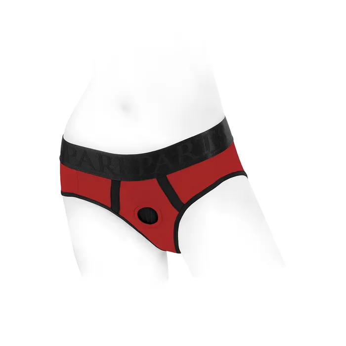 Vibrators Fairvillacom SpareParts Tomboi Harness RedBlk Nylon XS