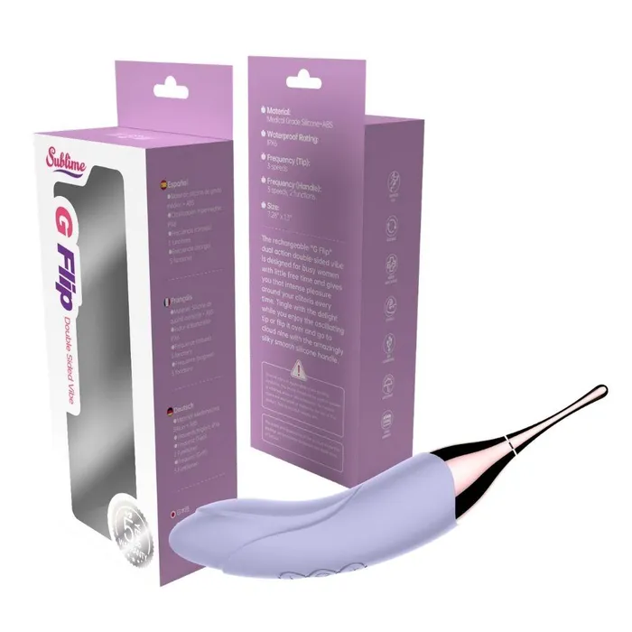 Vibrators Fairvillacom Sublime G Flip Double Sided Vibe Lilac