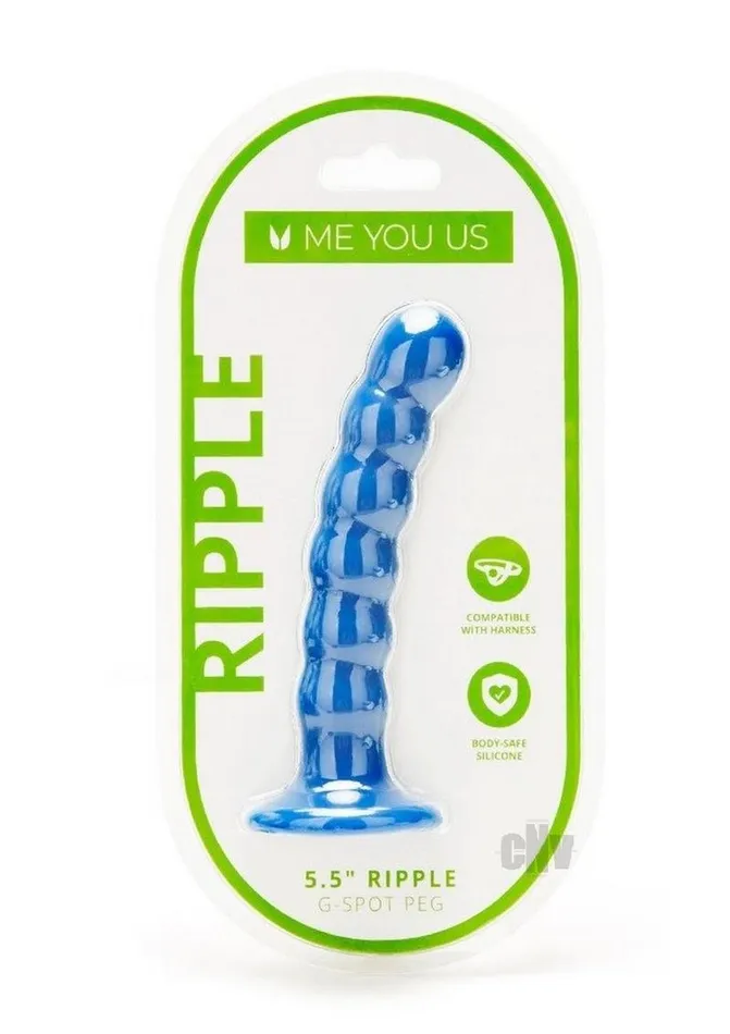 Vibrators Myu Ripple G Spot Peg 55 Blue Fairvillacom