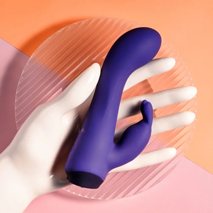 Vibrators Selopa PLUM JOB 135 cm USBR Rabbit Vibrator Purple ShhhWndsr