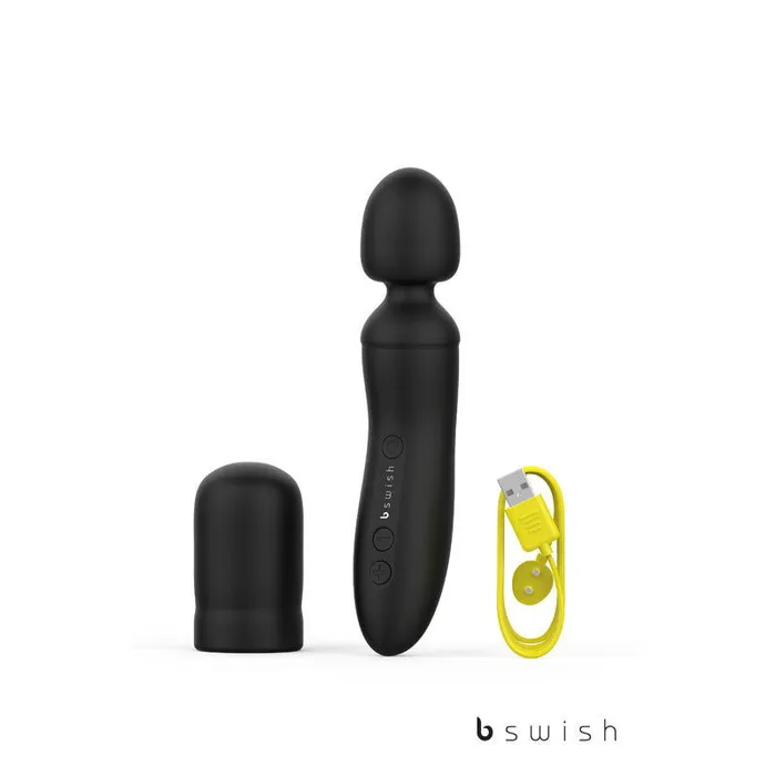 Vibrators ShhhWndsr Bthrilled Premium Deluxe Massage Wand 21 cm USB Rechargeable Black Vibrators ShhhWndsr Bthrilled Premium Deluxe Massage Wand 21 cm USB Rechargeable Black