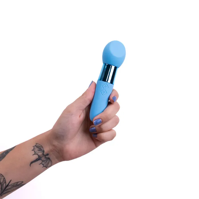 Vibrators ShhhWndsr Maia RINA Dual Motor Mini Wand Blue