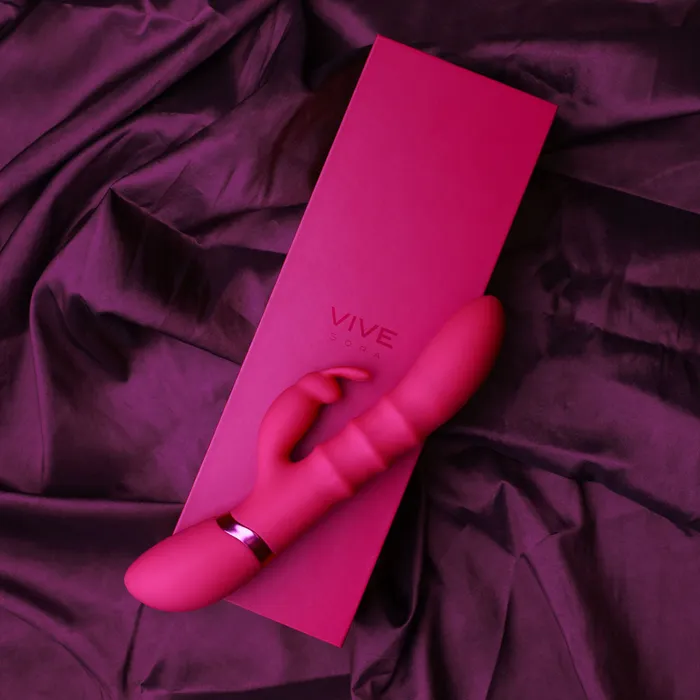 Vibrators ShhhWndsr VIVE Sora GSpot Rabbit Vibrator Pink Vibrators ShhhWndsr VIVE Sora GSpot Rabbit Vibrator Pink