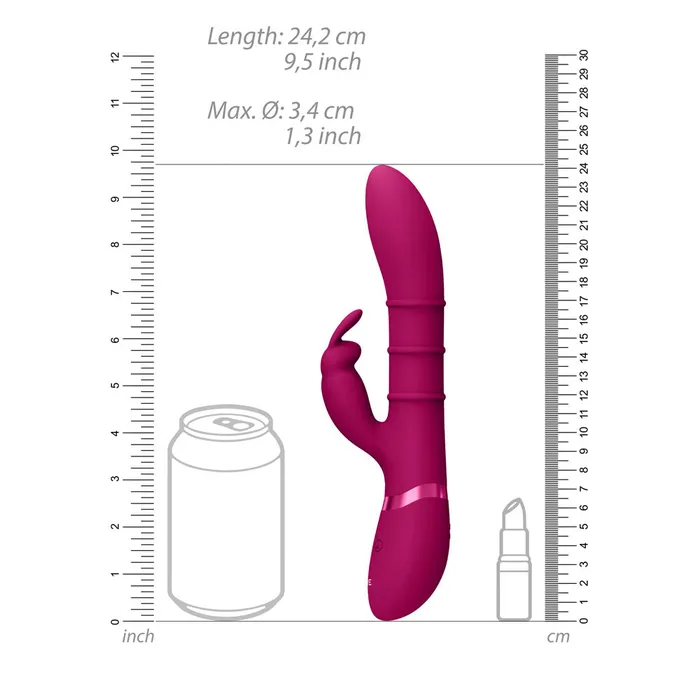 Vibrators ShhhWndsr VIVE Sora GSpot Rabbit Vibrator Pink Vibrators ShhhWndsr VIVE Sora GSpot Rabbit Vibrator Pink