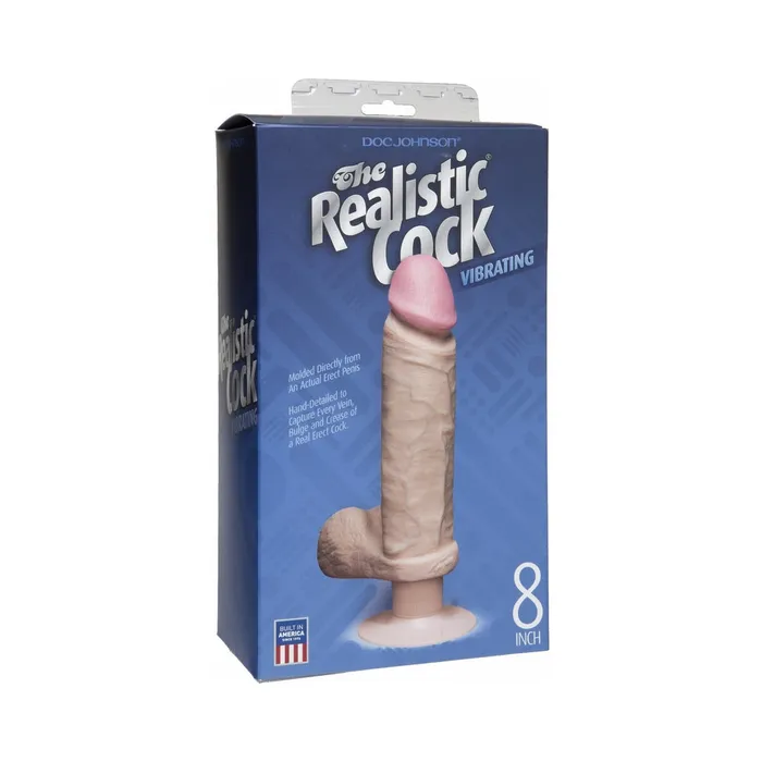 Vibro Realistic Dildo 8 inch Beige Fairvillacom Anal