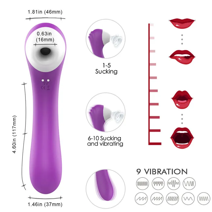 69 Vibrations Kenya Female Sex Toys Korleen Suction and Gspot Vibrator