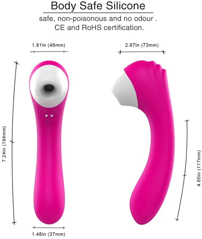 69 Vibrations Kenya Female Sex Toys Korleen Suction and Gspot Vibrator