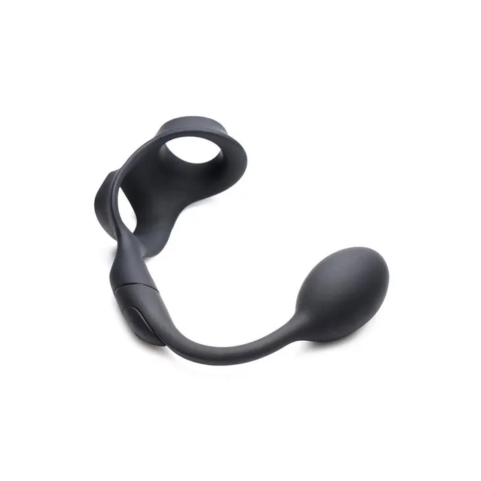 Alpha Pro 10X P Bomb Cock and Ball Ring With Anal Plug XR Brands Male Sex Toys Alpha Pro 10X P Bomb Cock and Ball Ring With Anal Plug XR Brands Male Sex Toys