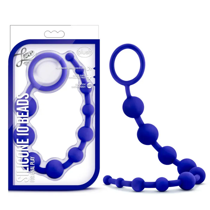 Anal Blush Novelties Blush Novelties Luxe Silicone 10 Beads