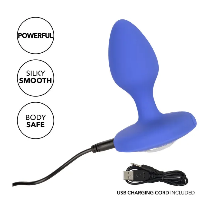 Anal California Exotic Cheeky Gems Medium Rechargeable Vibrating Butt Plug
