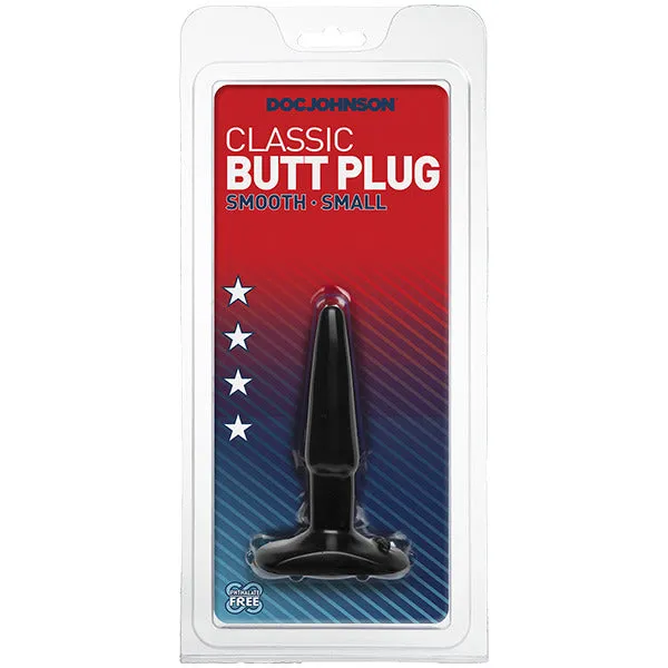 Anal Doc Johnson Classic Smooth Butt Plug Small Black Anal Doc Johnson Classic Smooth Butt Plug Small Black