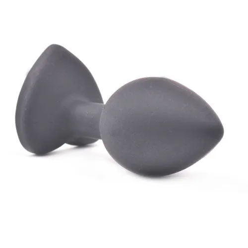 Anal Various Toy Brands Small Heart Shaped Diamond Base Black Butt Plug Anal Various Toy Brands Small Heart Shaped Diamond Base Black Butt Plug
