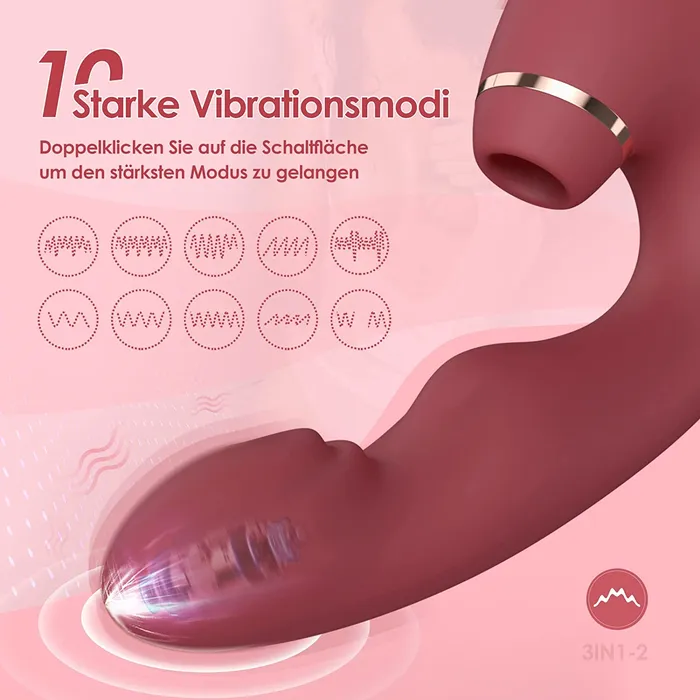 ANGELSX 10 Vibrationsmodi 5 Pulsationsmodi und 5 Leckmodi Klitoris GPunkt Vibrator fr Sie Female Sex Toys ANGELSX 10 Vibrationsmodi 5 Pulsationsmodi und 5 Leckmodi Klitoris GPunkt Vibrator fr Sie Female Sex Toys