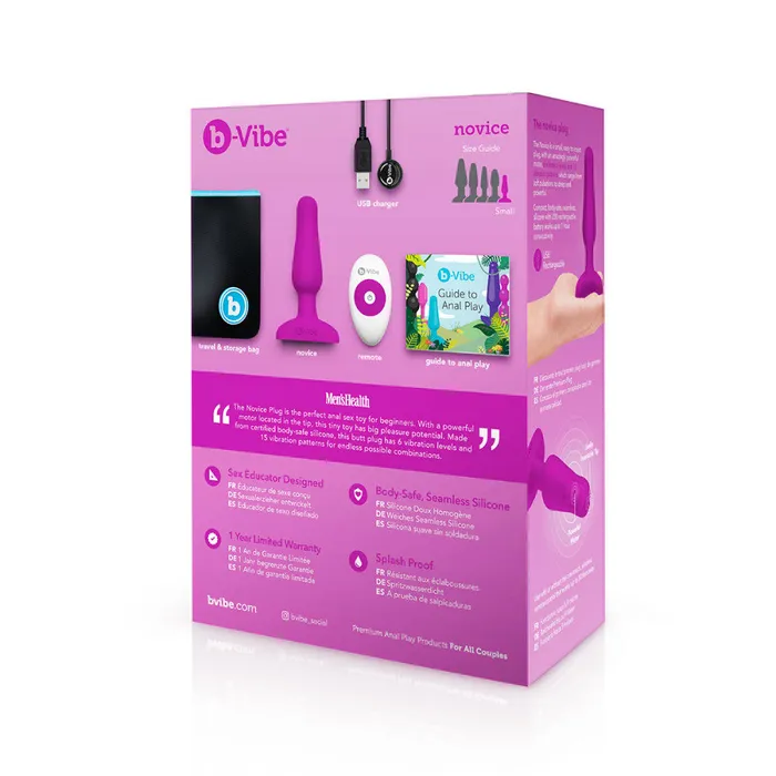 BVibe Fuchsia Novice Plug BVibe Anal
