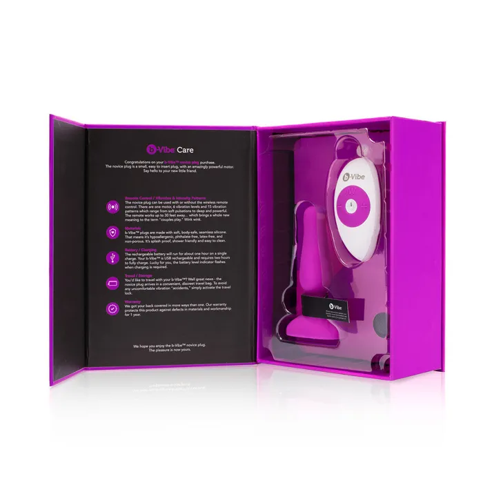 BVibe Fuchsia Novice Plug BVibe Anal