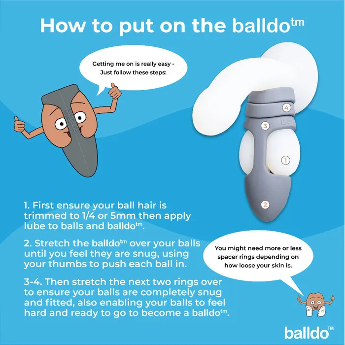 Balldo The Worlds First Ball Dildo Steel Grey Various Toy Brands Dildos