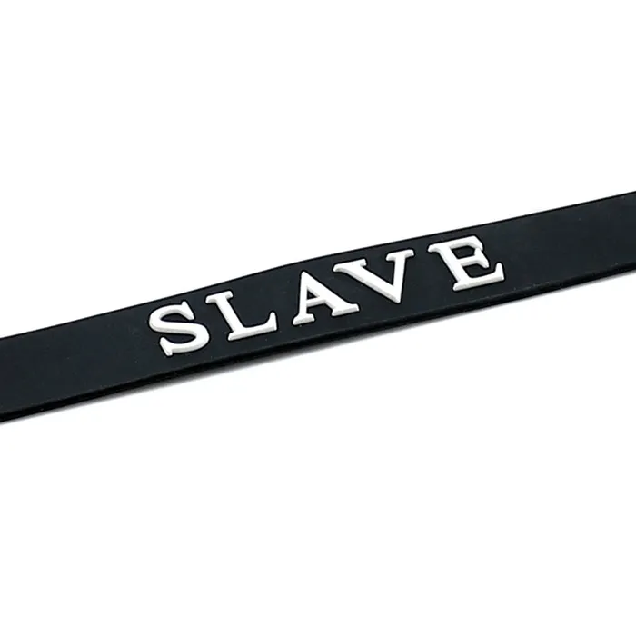 Black Silicone Slave BDSM Collar Rimba Anal