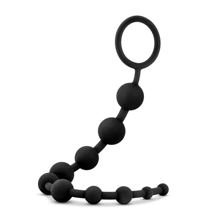 Blush Novelties Anal Adventures Platinum Silicone 10 Booty Beads Blush Novelties Male Sex Toys