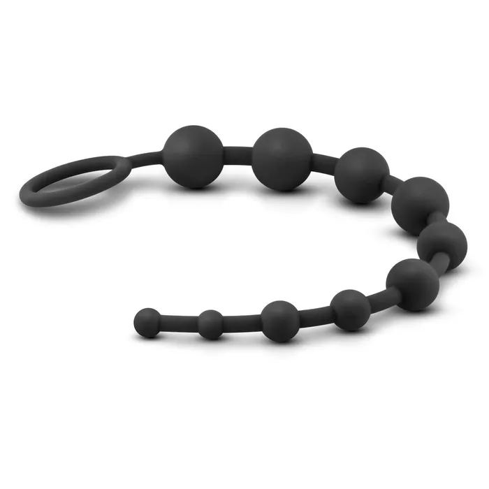 Blush Novelties Anal Adventures Platinum Silicone 10 Booty Beads Blush Novelties Male Sex Toys