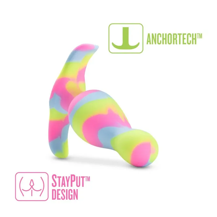Blush Novelties Avant Kaleido Beaded Butt Plug Lime Anal