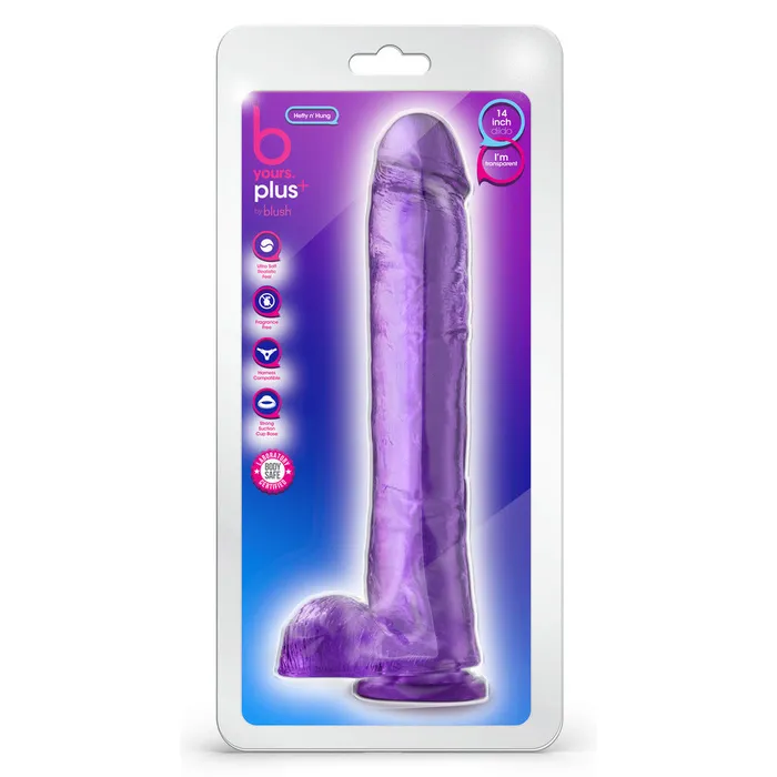 Blush Novelties Dildos B Yours Plus Hefty N Hung 14 Inch Dildo