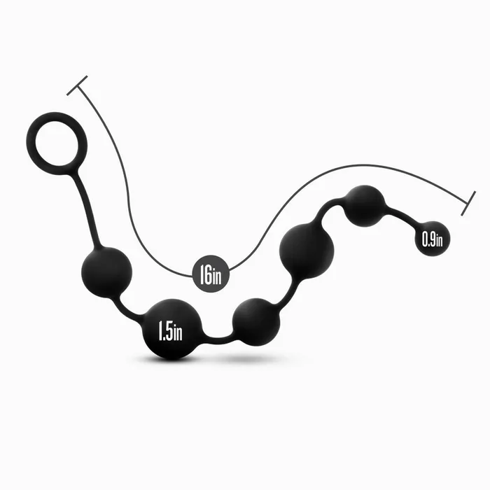 Blush Novelties Male Sex Toys Blush Novelties Anal Adventures Platinum Silicone Large Anal Beads