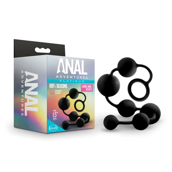 Blush Novelties Male Sex Toys Blush Novelties Anal Adventures Platinum Silicone Large Anal Beads